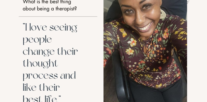 What is the best thing about being a therapist?